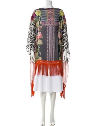 Pre-owned Etro Silk Floral Print Sweater In Neutral