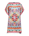Etro Printed Silk Foulard Top In Blue Print