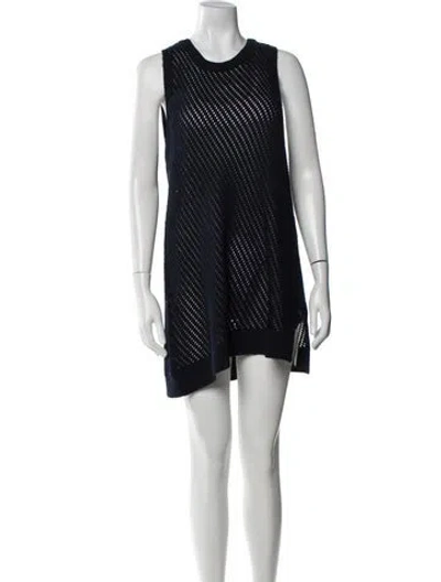Pre-owned Etro Silk Fringe Trim Accent Nightgown In Black