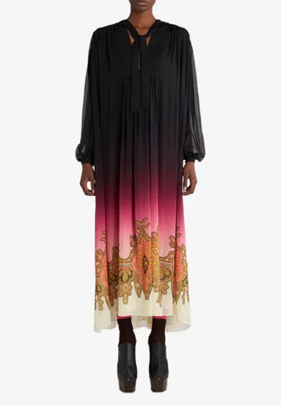 Etro Silk Georgette Maxi Dress
