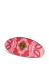 Etro Paisley-pattern Oval Hair Clip In Pink