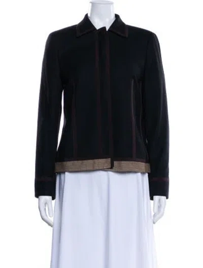 Pre-owned Etro Silk Jacket In Black
