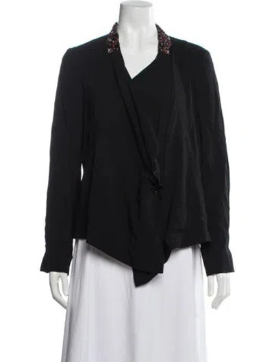 Pre-owned Etro Silk Jacket In Black