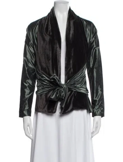 Pre-owned Etro Silk Jacket In Black
