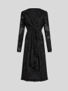 Etro , Silk Jacquard Dress, Woman, Black, Size 48 In Black