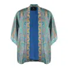 ETRO ETRO SILK KIMONO WITH MULTICOLOR PAISLEY PRINT