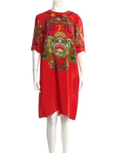 Pre-owned Etro Silk Knee-length Dress