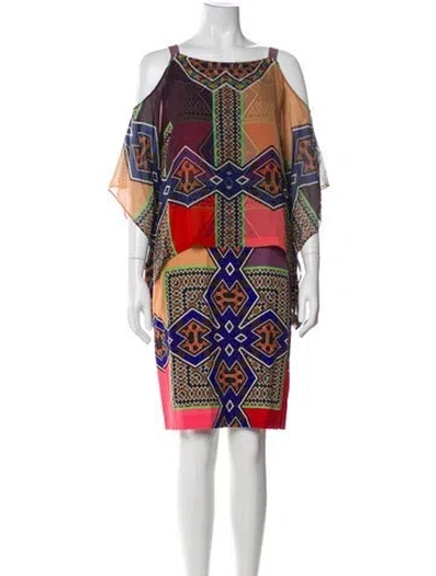 Pre-owned Etro Silk Knee-length Dress