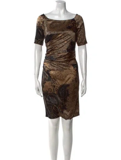 Pre-owned Etro Silk Knee-length Dress