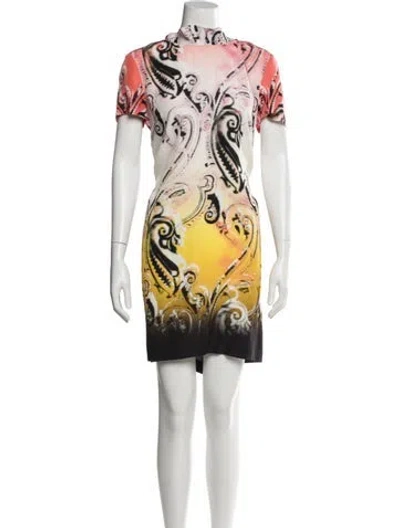 Pre-owned Etro Silk Knee-length Dress In Multi