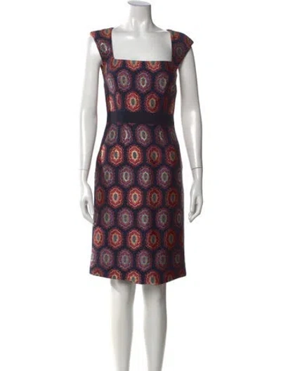 Pre-owned Etro Silk Knee-length Dress In Multi