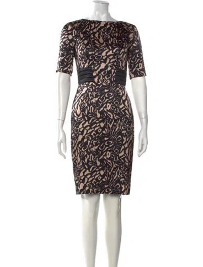 Pre-owned Etro Silk Knee-length Dress In Multi