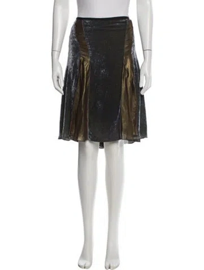 Pre-owned Etro Silk Knee-length Skirt W/ Tags In Multi