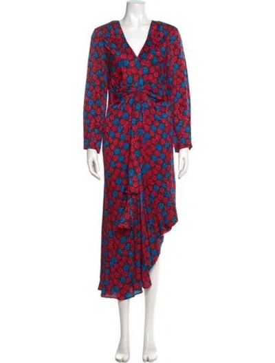 Pre-owned Etro Silk Long Dress In Black