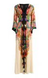 Etro Silk Maxi Dress In Multi