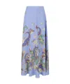 Etro Paisley Print A-line High Waist Midi Skirt