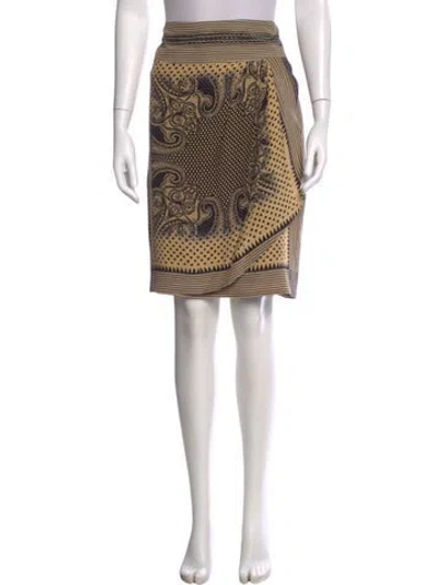 Pre-owned Etro Silk Midi Length Skirt