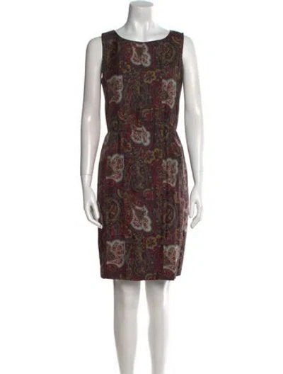 Pre-owned Etro Silk Mini Dress In Black