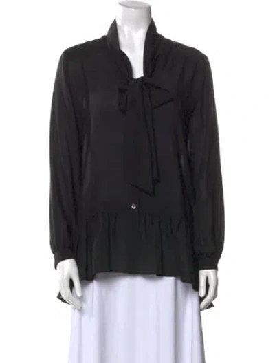 Pre-owned Etro Silk Mini Dress In Black