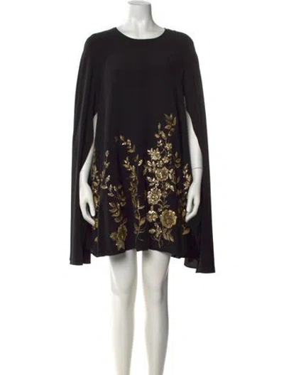 Pre-owned Etro Silk Mini Dress In Black