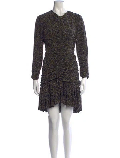 Pre-owned Etro Silk Mini Dress In Blue
