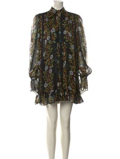 Pre-owned Etro Silk Mini Dress In Multi