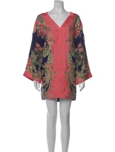 Pre-owned Etro Silk Mini Dress In Multi