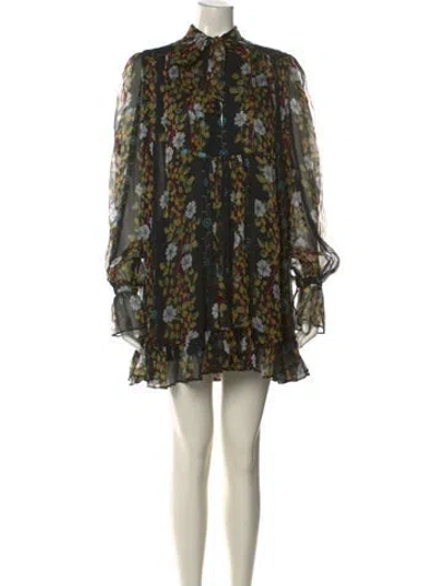 Pre-owned Etro Silk Mini Dress In Multicolor