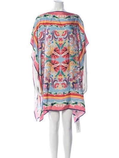 Pre-owned Etro Silk Mini Dress In Multicolor