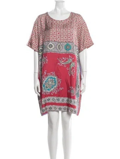 Pre-owned Etro Silk Mini Dress In Pink