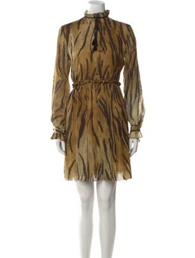Pre-owned Etro Silk Mini Dress W/ Tags In Multi