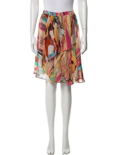 Pre-owned Etro Silk Mini Skirt In Neutral