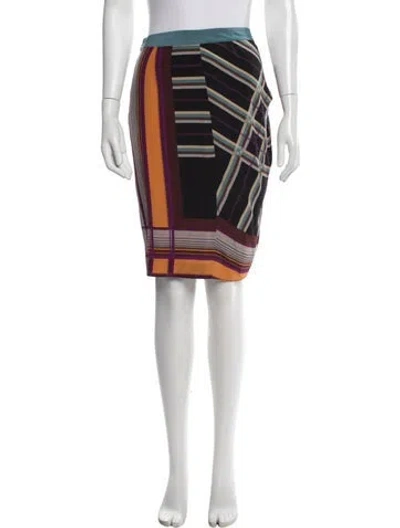 Pre-owned Etro Silk Mini Skirt In White