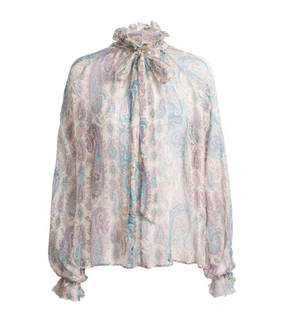 Etro Silk Paisley Blouse In Multi