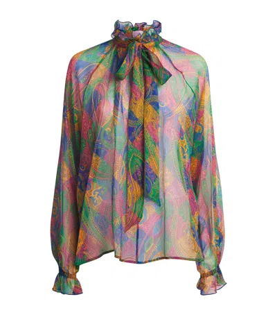 Etro Silk Paisley Blouse In Multi