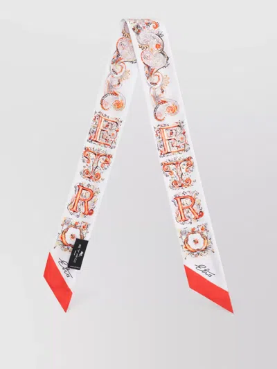Etro Silk Paisley Floral-print Scarf In Multi