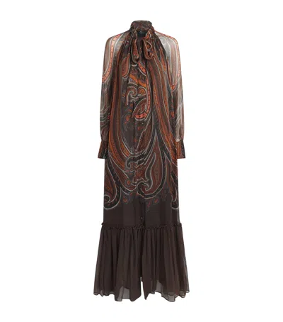 Etro Silk Paisley Maxi Dress