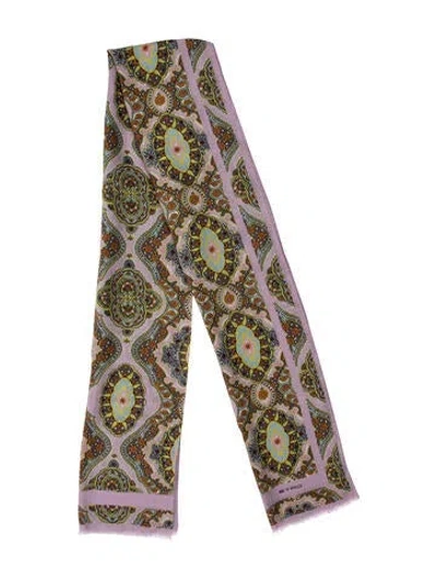Pre-owned Etro Silk Paisley Print Bandeau In Purple