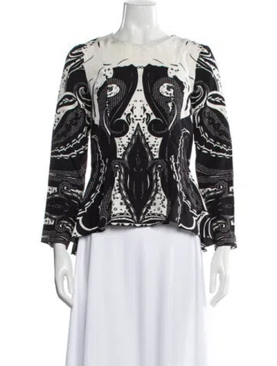 Pre-owned Etro Silk Paisley Print Blouse In Multi