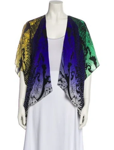 Pre-owned Etro Silk Paisley Print Jacket In Black