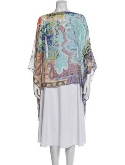 Pre-owned Etro Silk Paisley Print Jacket In Multi