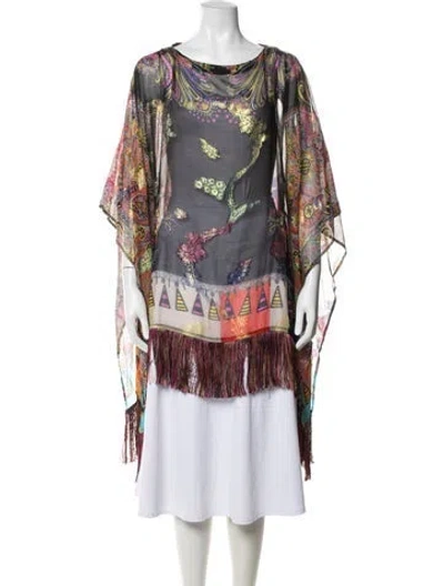 Pre-owned Etro Silk Paisley Print Jacket In Purple