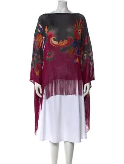 Pre-owned Etro Silk Paisley Print Sweater In Multi