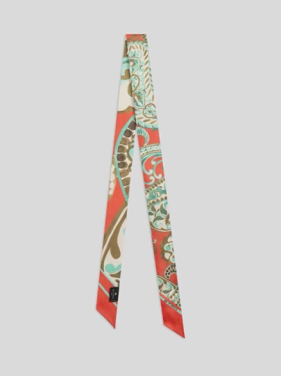 Etro , Silk Paisleyina With Paisley Motif, Woman, Light Blue