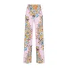 Etro Floral High-rise Silk Wide-leg Pants