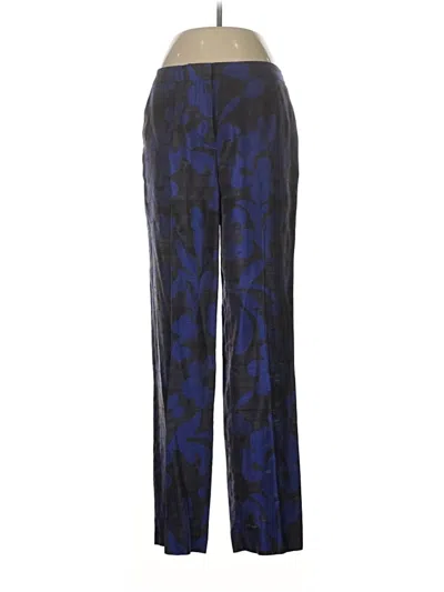 Pre-owned Etro Silk Pants In Blue