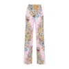 Etro Floral High-rise Silk Wide-leg Pants