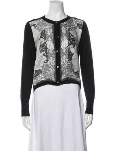 Pre-owned Etro Silk Patterned Sweater In Blue
