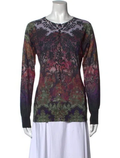 Pre-owned Etro Silk Patterned Sweater In Multicolor