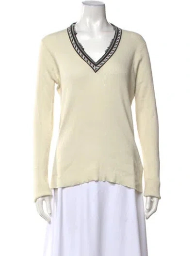 Pre-owned Etro Silk Patterned Sweater In Neutral
